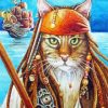 Captain Pirate Cat Paint by number