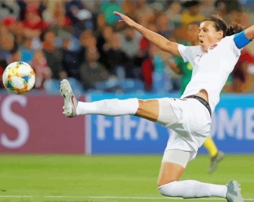 Christine Sinclair Footballer paint by number