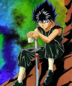 Cool Hiei paint by number