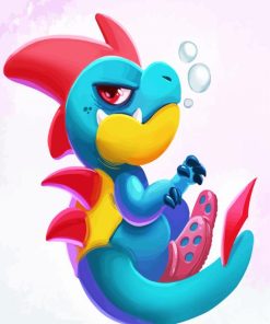 Croconaw Pokemon Species Paint by number