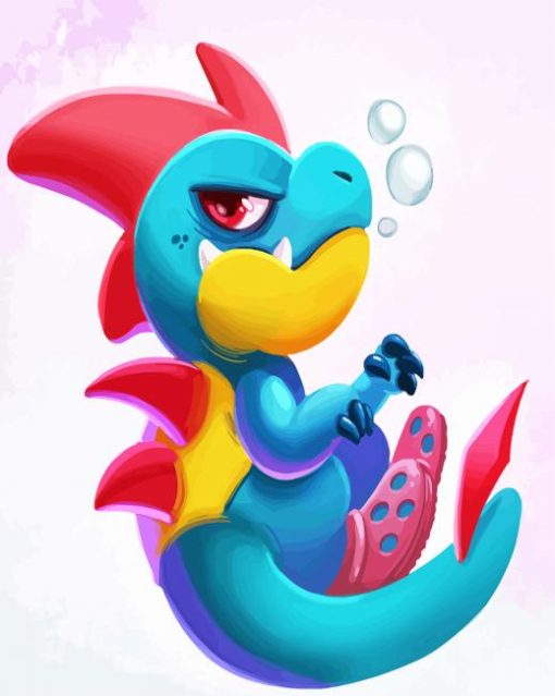 Croconaw Pokemon Species Paint by number