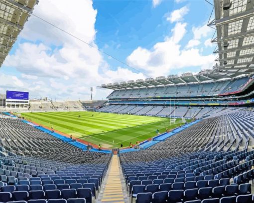 Croke Park Stadium paint by number