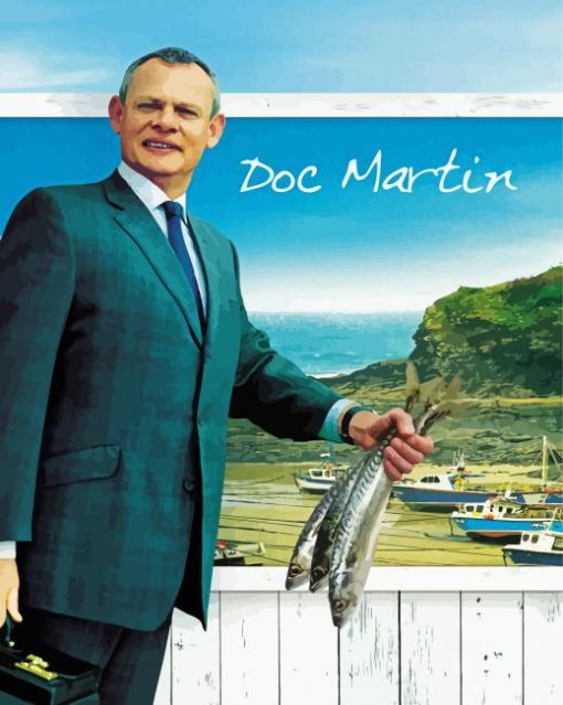 Cute Doc Martin paint by number