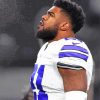 Ezekiel Elliott American Footballer paint by number