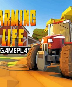 Farming Life Poster paint by number