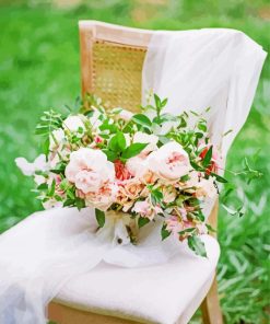 Flowers On The Chair paint by number