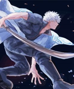 Gintoki Anime Character paint by number