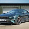 Green Bullitt Mustang paint by number