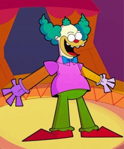 Krusty Clown Paint by number