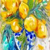 Lemons In Vase Art paint by number