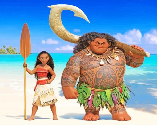 Moana Vaiana Paint by number