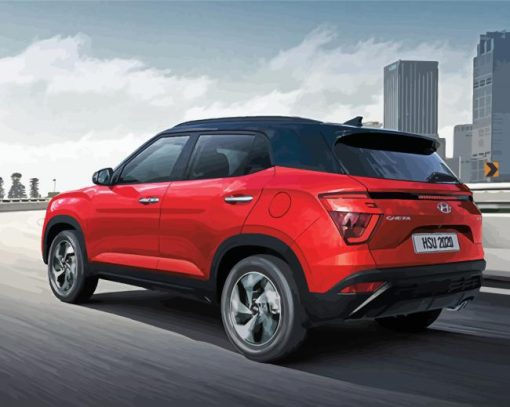 Red Creta paint by number