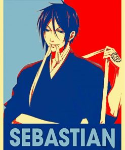 Sebastian Michaelis Poster paint by number