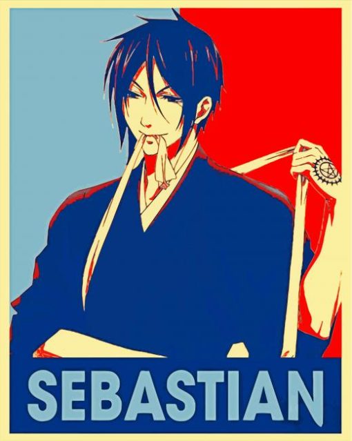 Sebastian Michaelis Poster paint by number