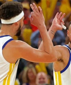 Splash Brothers Curry And Klay Basketball paint by number