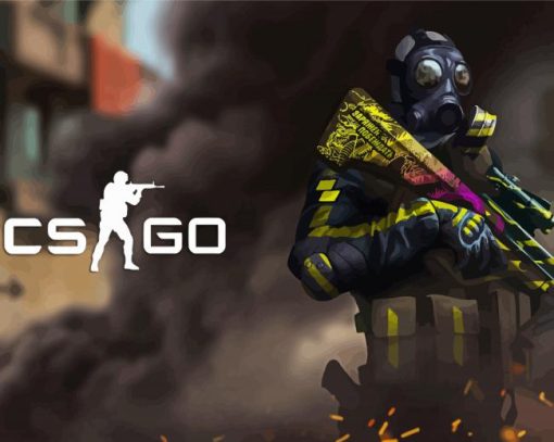 The Game Counter Strike paint by number