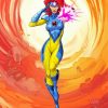 The Superhero Jean Grey paint by number