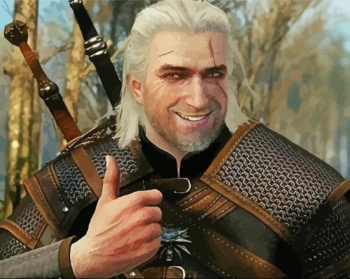 The Witcher 3 paint by number