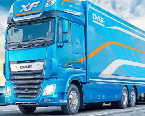 Trucks Daf paint by number