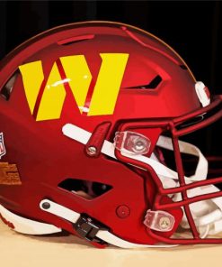 Washington Commanders Helmet paint by number