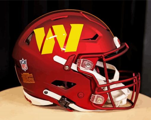 Washington Commanders Helmet paint by number