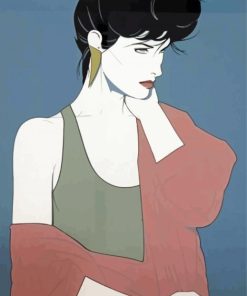 Woman By Patrick Nagel paint by number