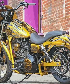 Yellow Rat Bike paint by number