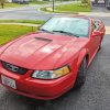 2000 Red Ford Mustang Gt Car paint by number