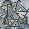 Abstract Bikes paint by number