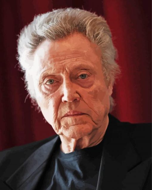 Actor Christopher Walken Paint by number