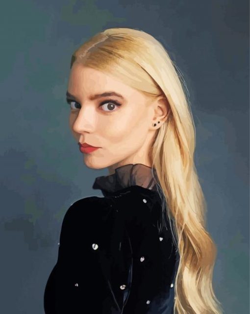 Actress Anya Taylor Joy paint by number