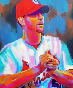 Adam Wainwright Colorful Art paint by number