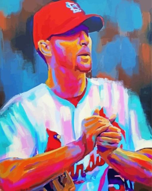 Adam Wainwright Colorful Art paint by number