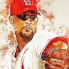 Adam Wainwright Splatter Art paint by number