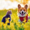 Aesthetic Cat And Dog paint by number