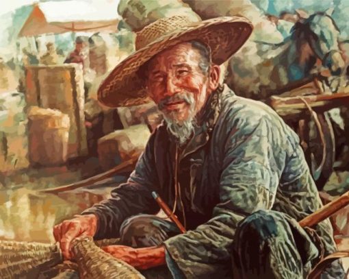 Aesthetic Chinese Farmer paint by number