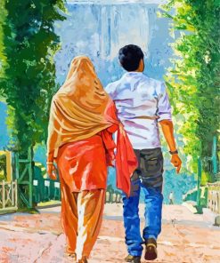 Aesthetic Impressionism Couple Art paint by number