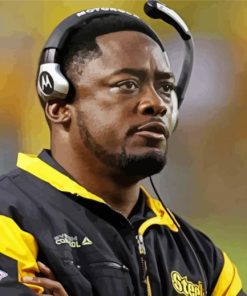 Aesthetic Football Coach Mike Tomlin Paint by number