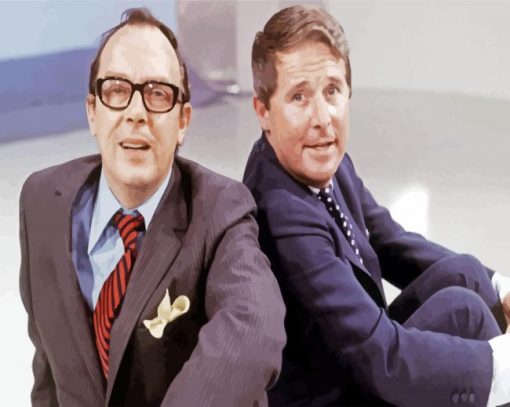 Aesthetic Morecambe And Wise Illustartion paint by number