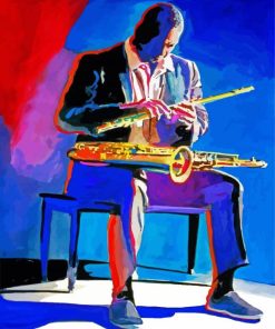 American John Coltrane Art paint by numbe