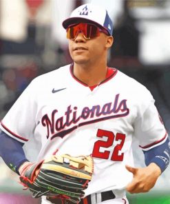 Baseball Player Juan Soto paint by number