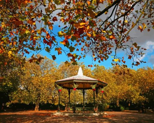 Battersea Park London paint by number