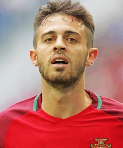 Bernardo Silva Football Player paint by number