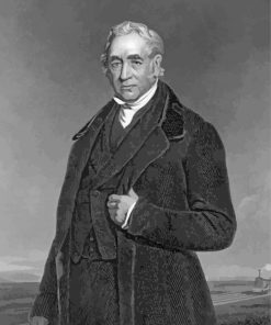 Black And White George Stephenson paint by number