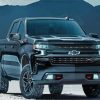 Black Chevy Z71 paint by number