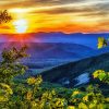 Blue Ridge Mountains Paint by number