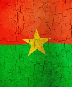 Burkina Faso Flag paint by number