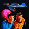 Captain Kirk Spock Art Paint by number