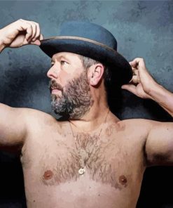 Comedian Bert Kreischer paint by number