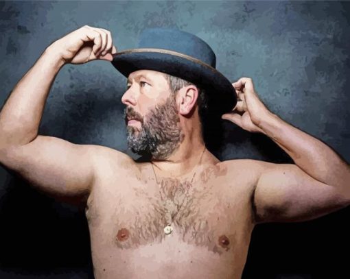 Comedian Bert Kreischer paint by number